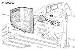 417-01-55 Exterior Lighting 417-01-55 Tail Lamp Assembly Wagon Tail Lamp, Reverse Lamp and Rear Indicator Bulb Sedan And Wagon 1.