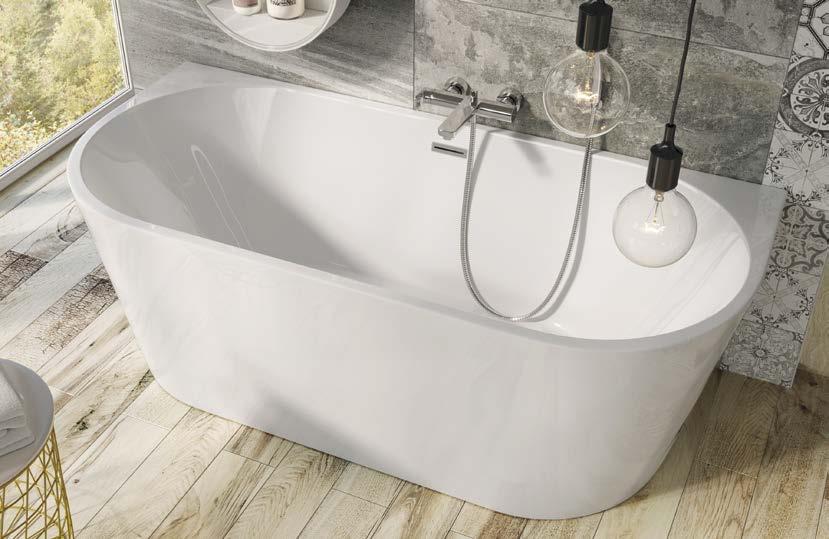 NEW LAGUNA FREESTANDING ACRYLIC BATH - double skin acrylic - waste and tap not included 1700 X 800mm