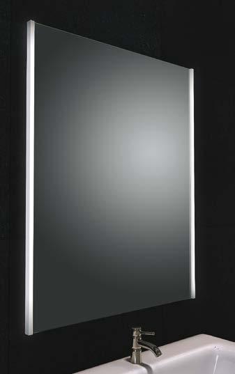 00 DINO BACKLIT LED MIRROR - CE approved, IP44 - Iow energy LED - infra red sensor* - mirror demister pad - back-lit - mirror can be mounted landscape or portrait H600 X