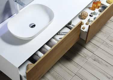 countertop basin options on pages 86-87 - push