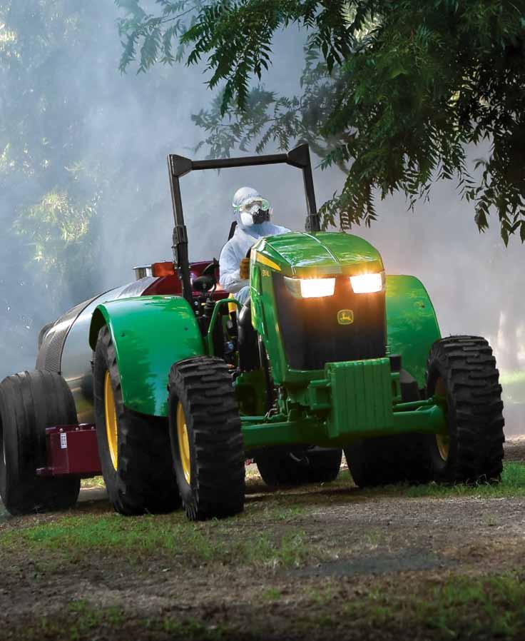 John Deere Speciality Tractors From all-day orchard spraying, flail mowing, or poultry-house cleaning to the occasional pasture mowing or even hay-making, the 5115ML can handle your speciality