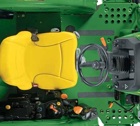 5115ML Tractor The 5115ML: Loaded With The Features You Need n The 16/16 PowrReverser transmission features the PowrReverser left-hand shuttle-shift control, and