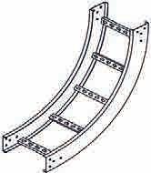 steel), HDG (Hot dip Galv steel), AL (Aluminum), SS (Stainless Steel) Example: For Tubular-rung ladder inside vertical elbow, 45 degrees, 300mm radius, 600mm