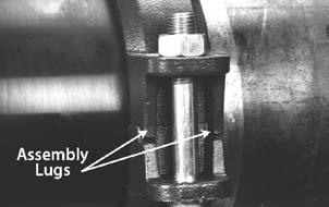 Slide the gasket into position by centering it between the grooves on each pipe. NOTE: Make sure no portion of the gasket etends into the groove on either pipe.