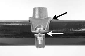 The outlet housing, near the gasket, should not make metal-to-metal contact with the pipe.