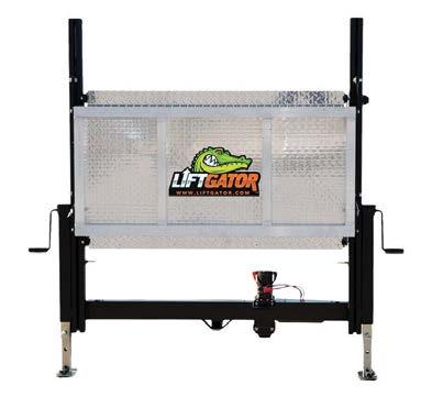 Liftgates that attaches to any truck with a receiver tube.