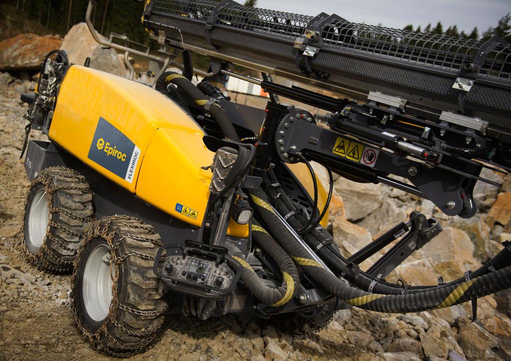 Productivity in a small package When small holes mean big business, the FlexiROC R drill rig is your best friend.