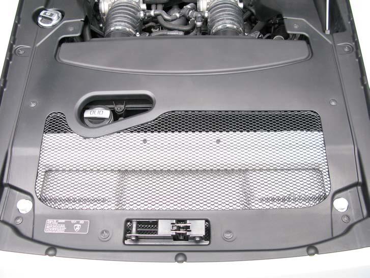 12. Undo the marked fasteners and remove the engine compartment panels (Figure 17, 18, 19).