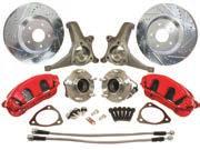14" of inside wheel clearance diameter Rear Disc Brake Conversion Kit for Use with Staggered Rear Shocks Bolt-in installation 10-1/2" rotors Greatly increases stopping power Use of 15" or larger