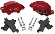 Wilwood Dual Piston Aluminum Front Disc Brake Caliper Made of lightweight heavy duty forged aluminum Dual stainless steel pistons Direct replacement/fit for GM single piston caliper Red powder coated