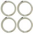 99 set Rally Wheel Trim Ring Sets Quality reproductions Bright chrome finish Sold as a set of 4 70-8 Set of four...33-258297 150.