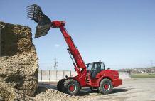 It combines the good allround visibility of a wheeled loader but with the