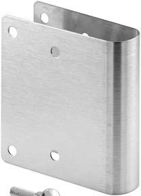 Qwik-Fix Kits For 1" Round & Square Edge Doors Replace missing or broken concealed latches with a surface mount slide latch Stainless steel wrap-around cover plate For square or