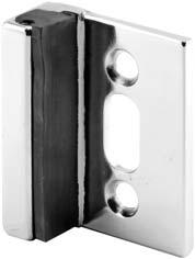 Slide Wall Mount 650-6509 Chrome Plated - Zamak 650-8879 Satin - Cast Stainless Steel Inswing Keeper for Throw (Emergency Entrance)