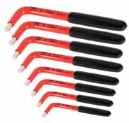 51 1 136 64 1/2 2377 1 136 90 8 Piece Insulated Inch Hex L-key Set 1000V Each tool individually tested to 10,000 volts and certified