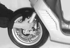211 MAINTENANCE PROCEDURE CAUTION The standard tire fitted on this motorcycle is 110/7012 47J for front and 120/7012 51J for rear.