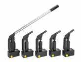 MODULAR HAND PUMPS MODULAR HAND PUMPS Type Capacity Max. pressure WI - 40-700 bar WI PUMPS Wide range with different working pressures. Lightweight with tapped holes in the base for easy mounting.