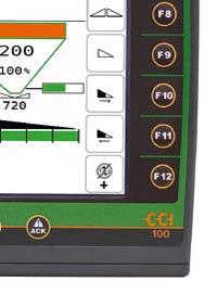 The CCI is the basis to convert all AMAZONE machinery and implements successively to the ISOBUS standard. The bright 8.