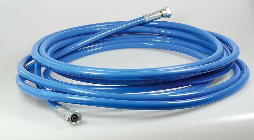 2 Fluid hose NW 6 / ID ¼" -N- -R- Length (m / ft) Connections Max. operating pressure 0163120 0633325 1.0 / 3.28 1/ 4" NPSM 410 / 5946.2 0621692 0638045 5.0 / 16.4 1/ 4" NPSM 410 / 5946.