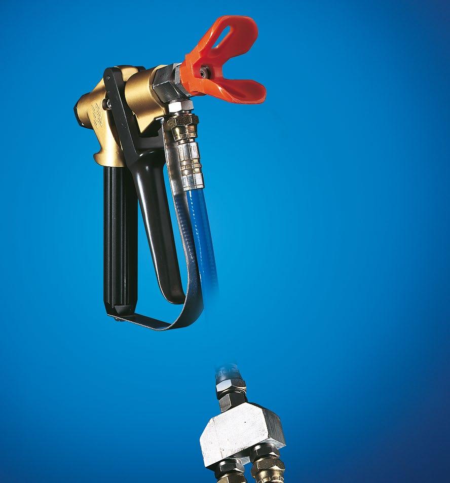 2 Spray guns and paint spray guns WIWA spray guns for PFP material extra large material passages ideal for highly viscous materials with swivel Model Max.