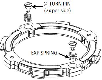 EXP TUNING OPTIONS Included are spring options to tune the engagement RPM of the EXP friction disk. The EXP friction disk comes set with the recommended Medium setting from Rekluse.