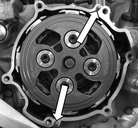 16. Install the OEM actuator arm into the Rekluse clutch cover.