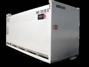 FUEL STORAGE STATIONARY TRANSTANK A The TransTank A is a range of containerised, aviation fuel tanks with capacities ranging from 12,160 to 71,600 litres.