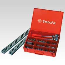 SUPPORT CHANNELS StaboFix Fixing system Carrying case includes complete set to be used on the construction site Practical basic assortment in the robust, handy metal carrying case Access to the items