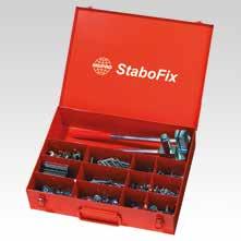 StaboFix Plumbers case plus 20 StaboFix sections StaboFix Plumbers case StaboFix Economy set The StaboFix Fixing system consists of: 1 StaboFix Pliers 10 StaboFix Retaining plates 10 StaboFix Clamps