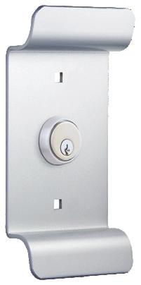 00 Classroom lever, gull wing pull and round trim come with a Schlage keyway.