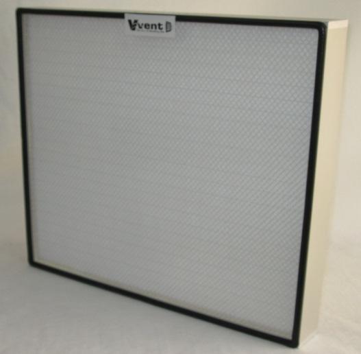 30 VENT MINIPLEATED HEPA FILTER "VENT" MINIPLEAT filters are manufactured from continuous length superior quality micro glass fiber paper media available in various efficiency grades.