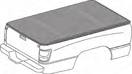 The plastic strips along the three sides of the vinyl cover fi t into the grooves in the rail assembly. Pull the cover over the bows to the rear of the truck.