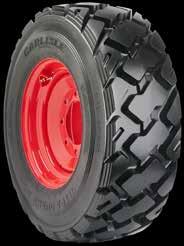 The robust center lugs and large contact area of the footprint provide stability, while the deep tread depth offers extended wear and puncture resistance.