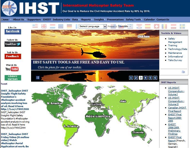 EHEST Component of IHST EHEST is the European component of the IHST Objective to reduce the civil helicopter