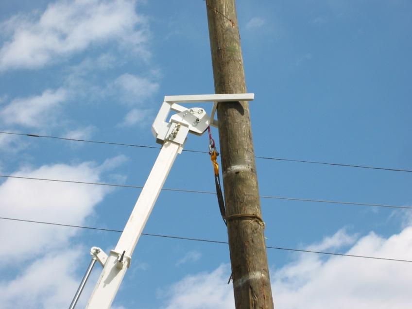 4. Remember to lift the pole up slowly to ensure that it rests on the inside of the pole guide and not