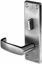 Escutcheons, Anti-Vandal Trim, Collars & Thumb Turns LE3/LE4 Escutcheon (shown with B Lever) Escutcheon with concealed cylinder, Exposed Barrel Only Escutcheon: LE-Forged LE3- (2) Exposed thru-bolt