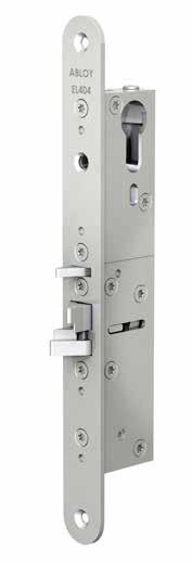 SOLENOID LOCKS PUSH&PULL FUNCTION ABLOY EL404 lock case with double action bolt features an innovative adjustable backset technique.