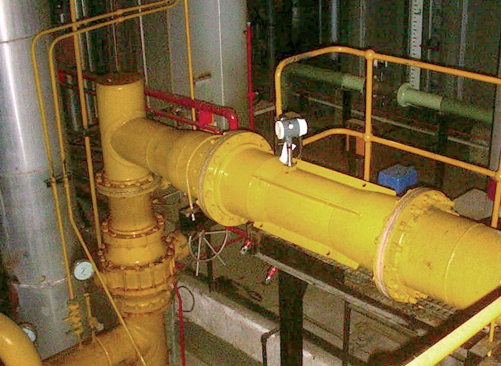 Fuel gas consumption in steam production in power plants Relevant industries Power Application / challenge Natural gas measurement for burner control Large pipe sizes require long straight pipe runs