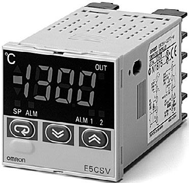 Temperature Controllers ECSV Easy Setting Using DIP Switch and Simple Functions in DIN 8 8 mm-size Temperature Controllers Easy setting using DIP and rotary switches.