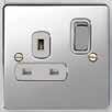 Ultra Flatplate Socket Outlets Top facing terminal screws Clear terminal markings Colour coded terminals Recessed earth