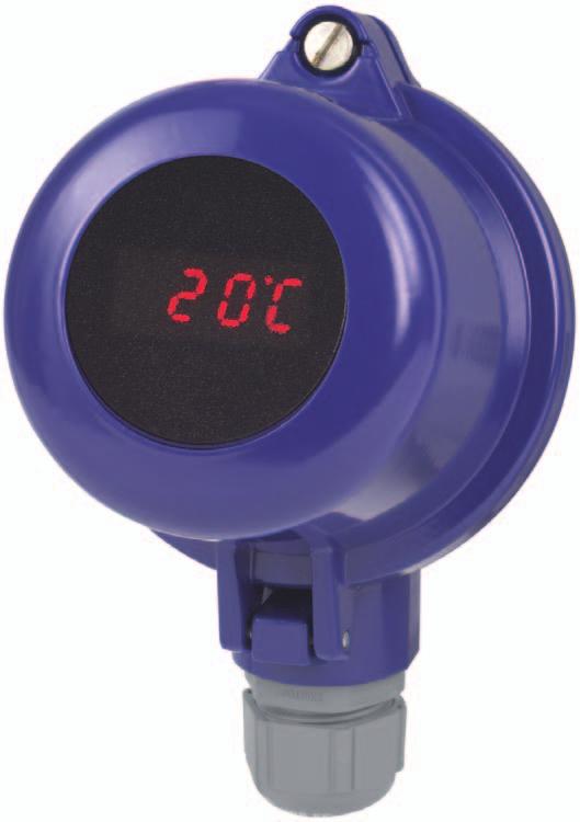 Connection head with digital indicator (option) As an optional alternative to the standard connection head the thermometer can be equipped with the digital indicator DIH10.