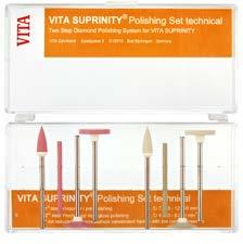 VITA SUPRINITY Polishing Set (clinical / technical) Product description The VITA SUPRINITY Polishing Sets were developed for reliable, efficient and material-specific surface treatment of zirconia