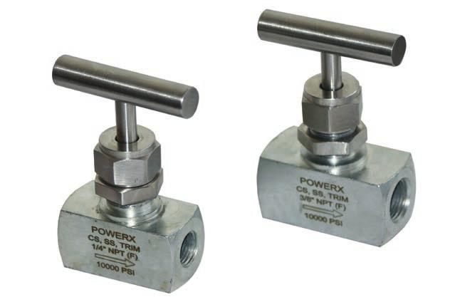 ACCESSORIES NEEDLE VALVES Size Cv Factor (Fully Open) NV-250 1/4 0.47 NV-375 3/8 1.