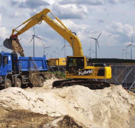 Alternative Energy Sources Dedicated hybrid excavator To improve the fuel efficiency of 360-degree excavators.