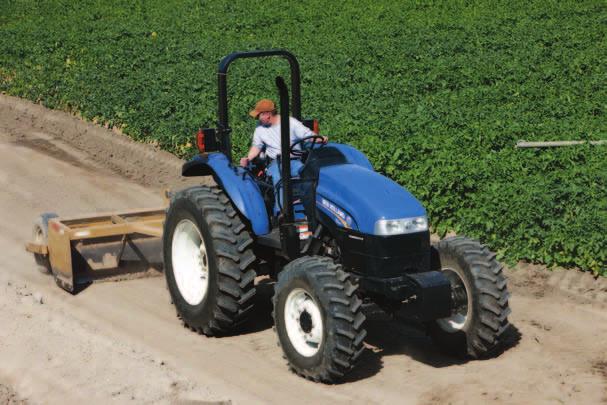 06 TRANSMISSIONS AND ENGINE Greater hydraulic flow. TS6 Series tractors have ample hydraulic flow for those implements that demand it.
