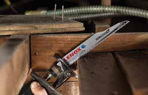 Demolition CT RECIPROCATING SAW Blades Carbide Tipped for Highest Performance in Nail-Embedded Wood Up to 5X LONGER LIFE than Bi-METAL RECIPROCATING BLADES High performance carbides are welded with