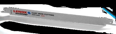 thinner, faster cuts Straight, clean cuts Unlike bulky snap cutters which crush pipes and leave ragged, uneven cuts, LENOX DIAMOND cuts clean.