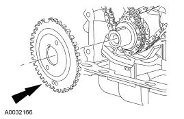 31. Install the crankshaft sensor ring on the crankshaft. 32. Install the engine front cover. http://www.