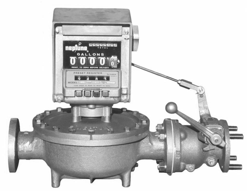MECHANICAL PRESET VALVES Actaris 1- and 2- stage mechanical auto-stop valves are available for all 1", 1-1/2", and 2" Type S lowmeters.