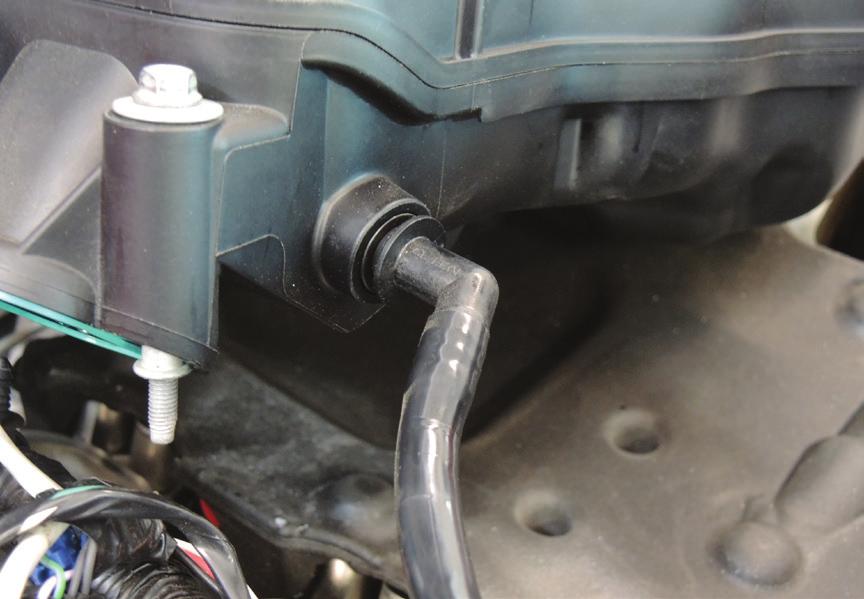 Clean any material and debris away from the top of the cylinder head ports to prepare for the MSD intake installation. Figure 6 Brake Booster Vacuum Connection.